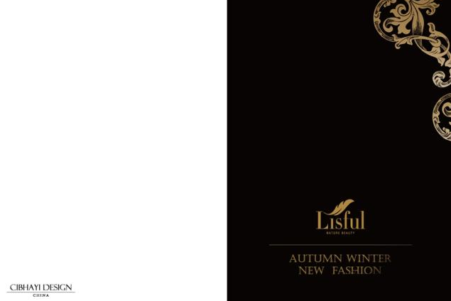 藝術感十足的女款服裝畫冊設計